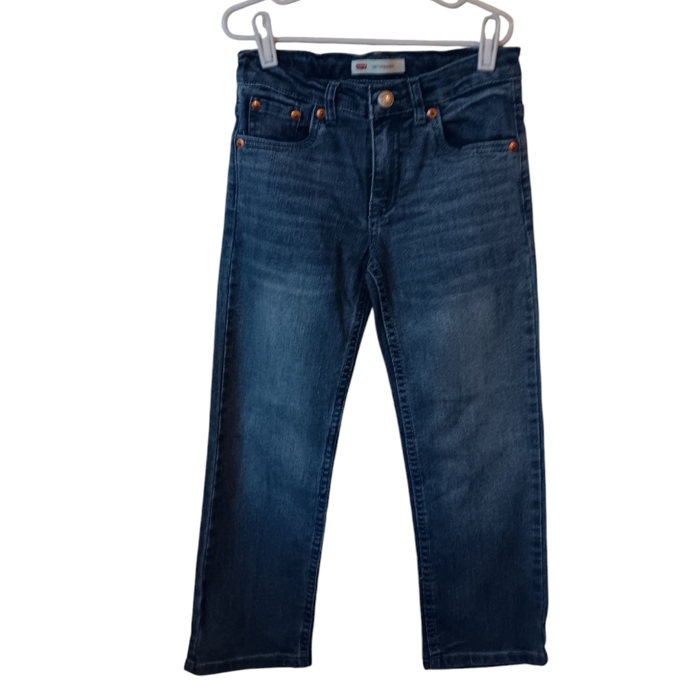 Boys Levi's 514 Straight, size 7, Medium Wash, EUC!